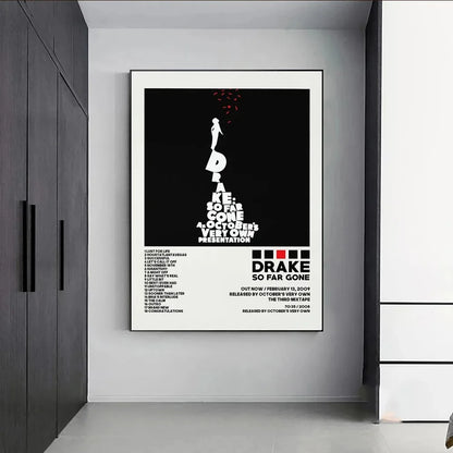 Poster Prints New Drake Views Take Care Her Loss Dogs Music Album Cover Canvas Painting Wall Art Picture Living Room Home Dec