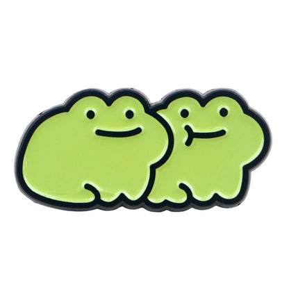 Cute Frogs Enamel Pin Cartoon Animals Pin Badge on Backpack Women's Brooch Lapel Pins Costume Accessories Fashion Jewelry Gif