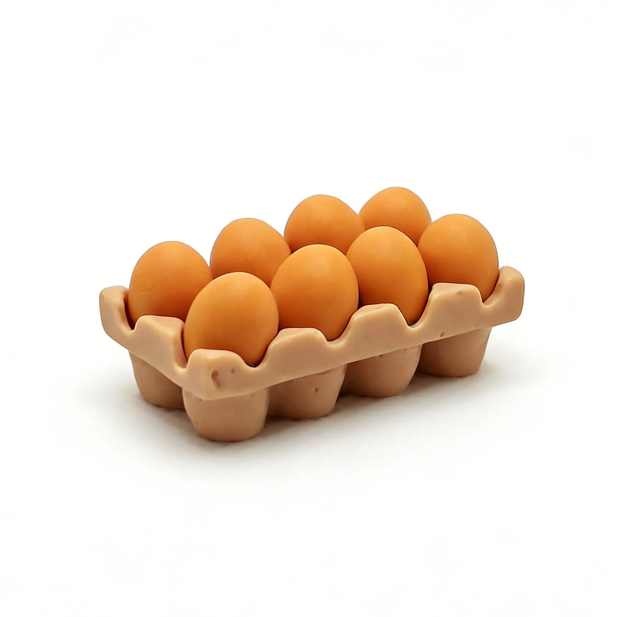 Dollhouse Miniature Resin Egg Tray Mini Food Model DIY Mini Scene Decor Accessories Creative Craft Ornament - 1 Set