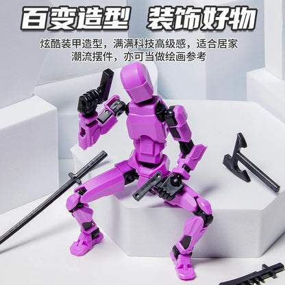 3D Printed Mannequin Action Figures Toys Dummy 13 Shapeshift Robot Multi-Jointed Movable Kids Adults Parent-children Games Gi
