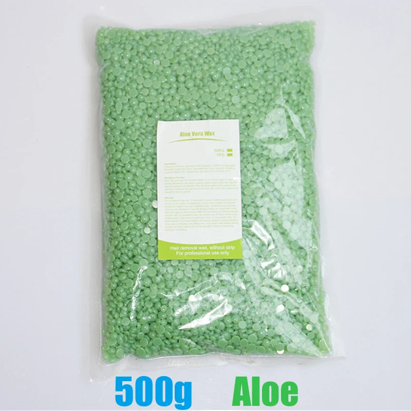 500g/200g/50g Hard Wax Beans for Hair Removal Body European Brazilian Pearl for Wax Warmer Waxing Beans for Wax Heater Machin