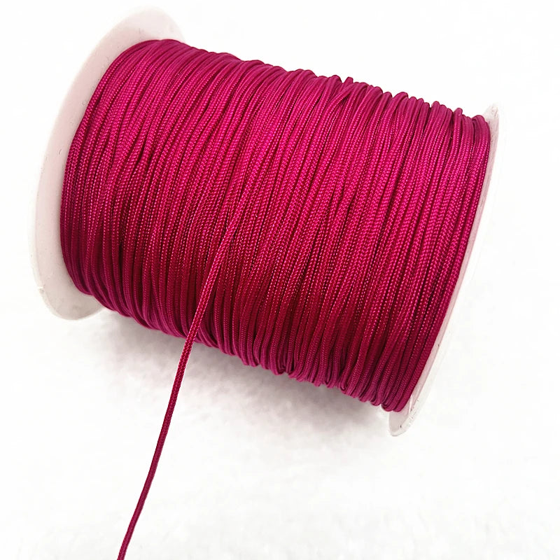 NEW 0.4/0.8/1.0/1.5mm Nylon Cord Thread Chinese Knot Macrame Cord Bracelet Braided String DIY Tassels Beading Shamballa Threa