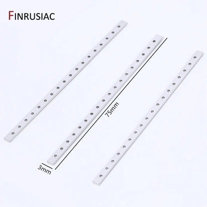 Rhodium Plated Brass Multi Row Strand Connector,Separator Spacer Bars Connector For DIY Jewelry Making Accessories Supplies