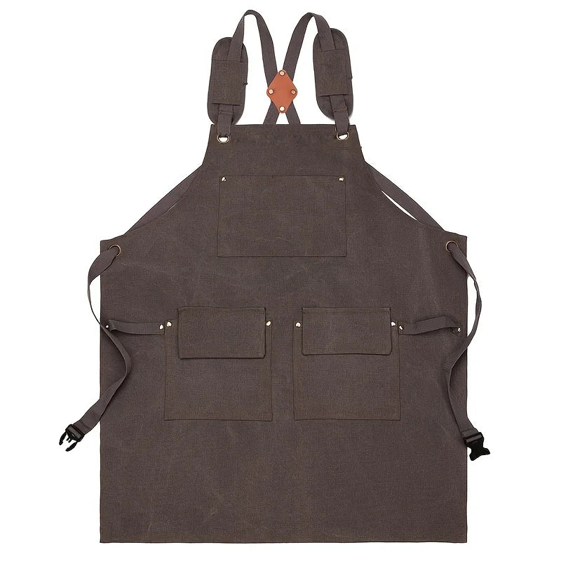Good Thickened Cotton Canvas Summer Waterproof Apron Catering Shop Kitchen Home Gardening Commercial Waist Apron