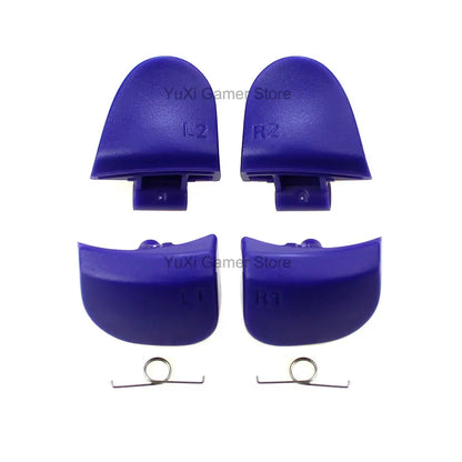 YuXi L1 R1 L2 R2 Trigger Buttons Replacement for PS5 BDM-030 V3.0 Controller Button Set With Springs - Royal Blue