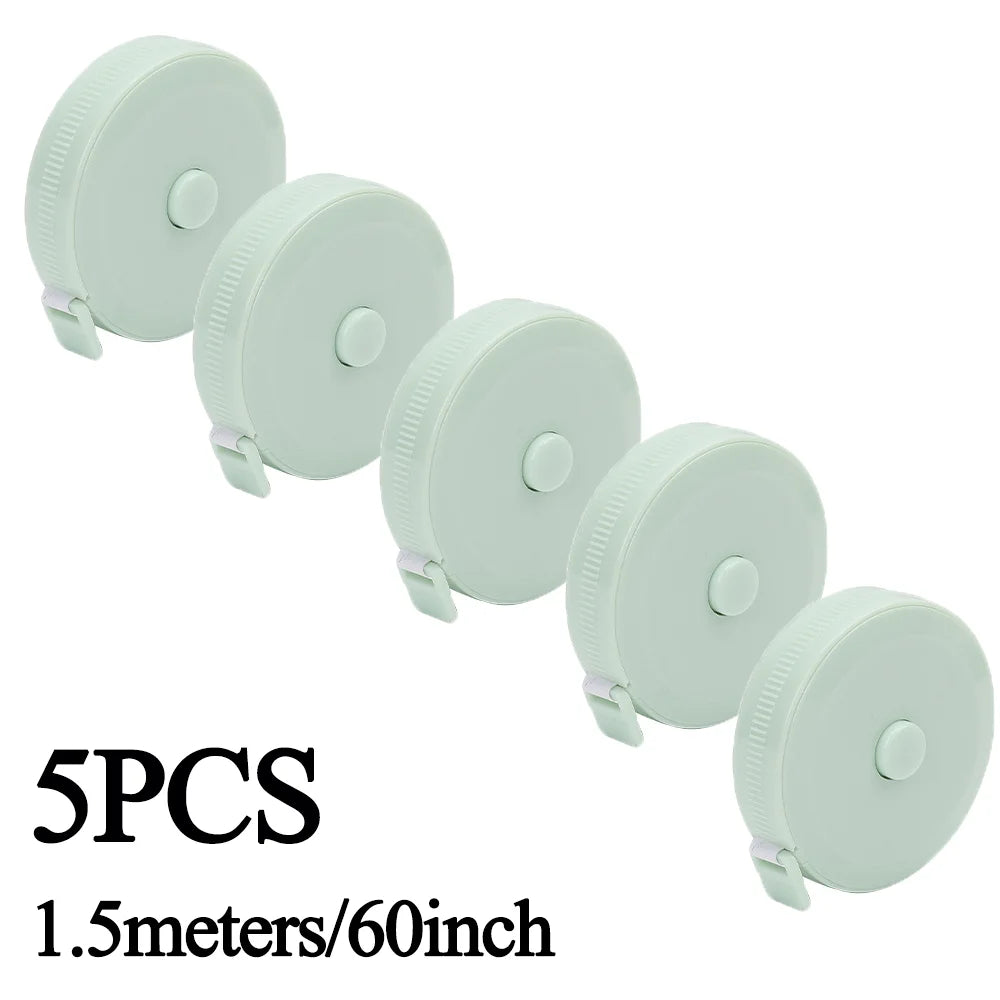 Sewing Tape Measure Dual Sided Retractable Ruler with Push Button Ruler for Weight Loss Medical Body Measurement Tailor Tool 