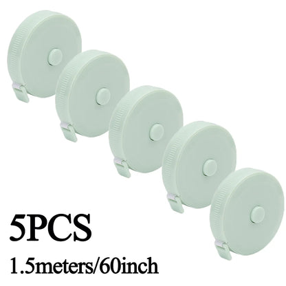 Sewing Tape Measure Dual Sided Retractable Ruler with Push Button Ruler for Weight Loss Medical Body Measurement Tailor Tool 