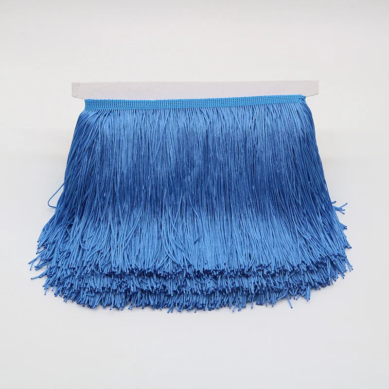 Lace Ribbon, 10 Yards Tassel Trim for Dress Trimming, Do It Yourself Crafts & Scrapbooking - SKY BLUE / 10 yards