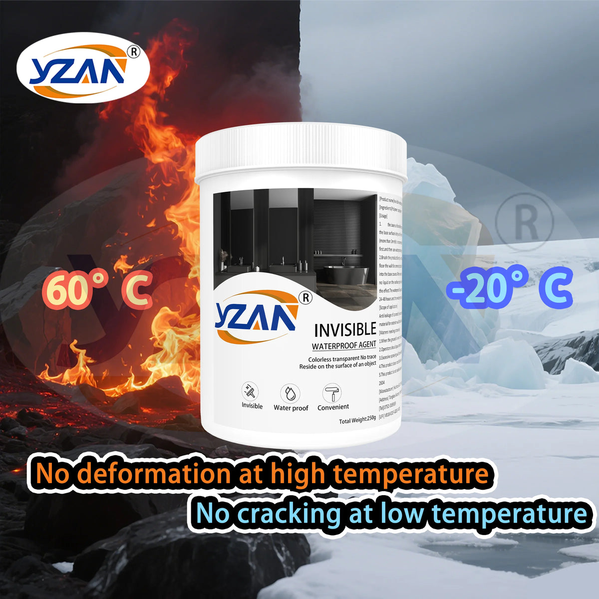 450g Polyurethane Waterproof Coating Invisible Paste Sealant Glue with Brush Adhesive Repair Nano Glue for Home Roof Bathroom