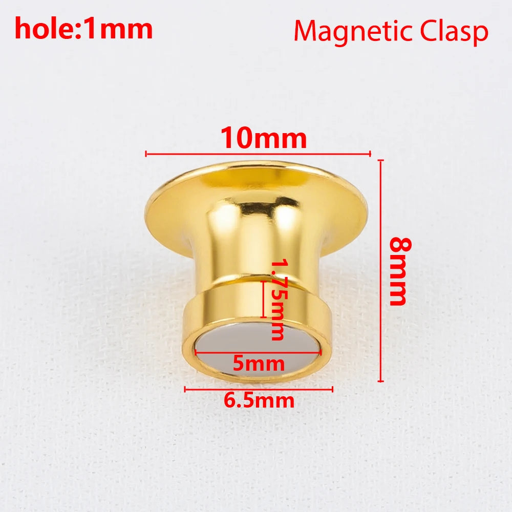 10Pcs Magnetic Clasp Brooch Locking Pin Backs Metal Pin Back Locking Pin Keepers Locking Clasp DIY Brooch Badge Jewelry Makin