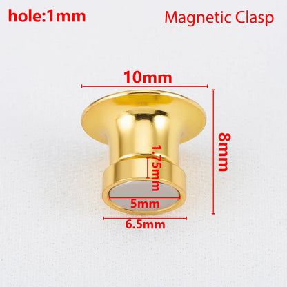 10Pcs Magnetic Clasp Brooch Locking Pin Backs Metal Pin Back Locking Pin Keepers Locking Clasp DIY Brooch Badge Jewelry Makin