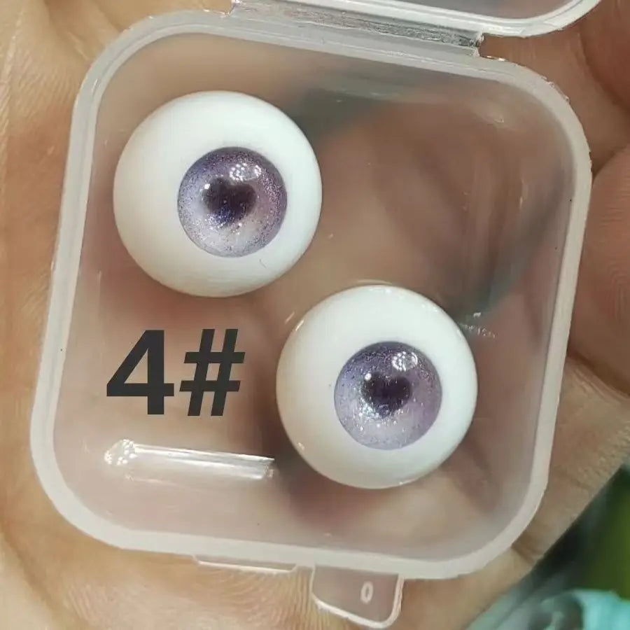 1 Pair Resin Doll's Eyes 10/12/14/16/18mm Doll Accessories DIY Eyes Makeup for 1/6 Doll
