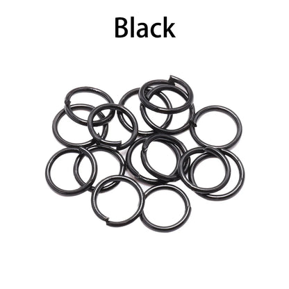 50-200pcs/lot 3-20 mm Jump Rings Split Rings Connectors For Diy Jewelry Finding Making Accessories Supplies