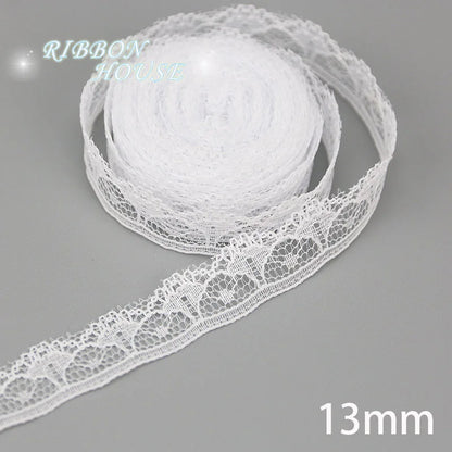(5 yards/roll) white Lace fabric Webbing Decoration Lovely gift packing polyester Material - 30