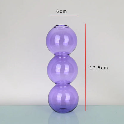 Nordic Glass Vase Home Decor Living Room Decoration Terrarium Flower Vase Plant Pots Decorative Home Accessories Decoration G