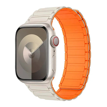 Magnetic Loop for Apple Watch Bands 44mm 40mm 49mm 45mm 41mm 38mm Silicone Bracelet iWatch Series 9 8 7 6 5 4 3 Se ultra 2 st