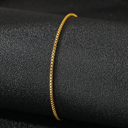 Stainless Steel Anklets Minimalist Popular Design Naked Chain Non-fading Anklet For Women Jewelry Everyday Wear New