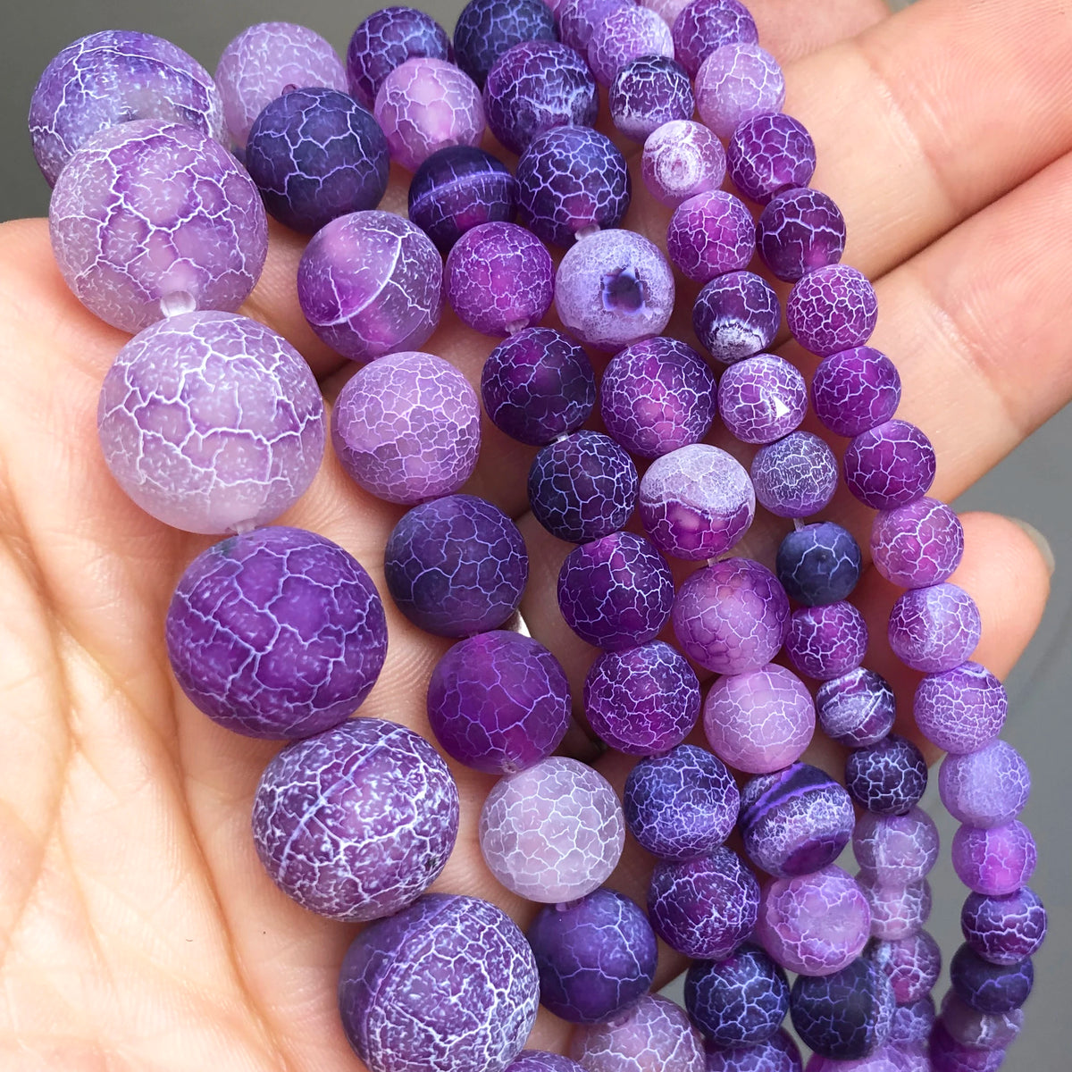 Natural Stone Dark Blue Chalcedony Jades Beads Round Loose Spacer Beads For Jewelry Making 4/6/8/10/12mm DIY Handmade Bracele