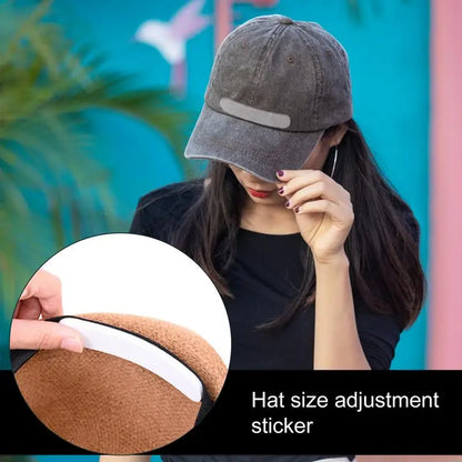 Hat Adjuster Bands 10PCS Hat Adjusting Tapes Adhesive Pads Hat Size Reducing Inserts For Baseball Caps Fisherman's Hats Sun