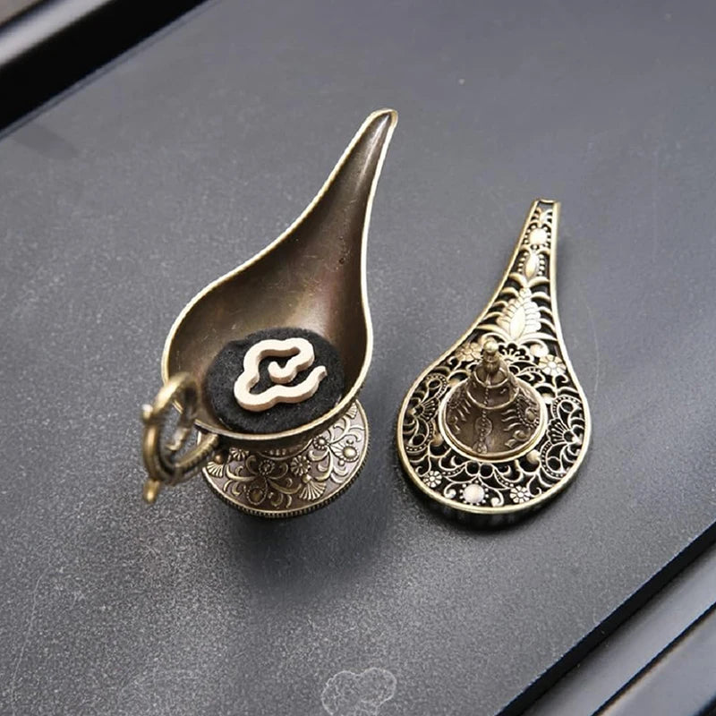 Antique Style Lamp Metal Incense Burner Scented & Unscented Candle Holder Home Decor Gift Arabic Incense Burner