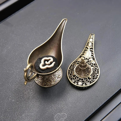 Antique Style Lamp Metal Incense Burner Scented & Unscented Candle Holder Home Decor Gift Arabic Incense Burner
