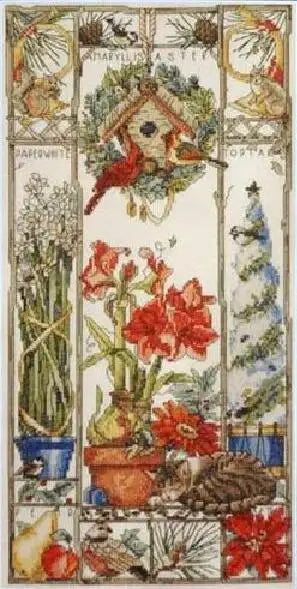 Gold Collection Lovely Counted Cross Stitch Kit Spring Summer Autumn Winter Cat Sampler Janlynn 023-0585 0580 0579, Season Ca