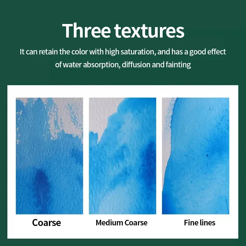 100% Cotton Watercolor Paper Sealing Pad 32K 16K 8K 20Sheets 300gsm/200gsm Water Color Drawing Painting Book Sketchbook Art S