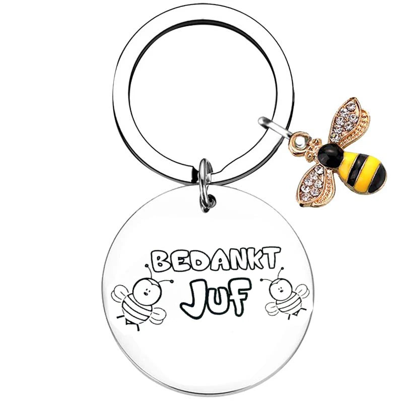 Dutch liefste juf Teacher Gifts for Women Teacher Keychain Teacher Appreciation Gifts thank You Gifts for Teachers - 25