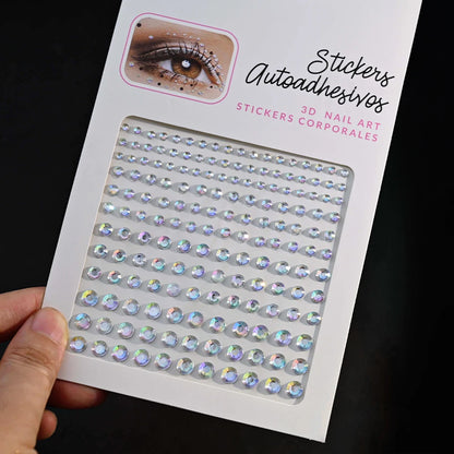 Stickers On The Face Rhinestone DIY Eyes Face Self Adhesive Temporary Tattoo For Makeup Party Festival Face Jewels Diamonds G