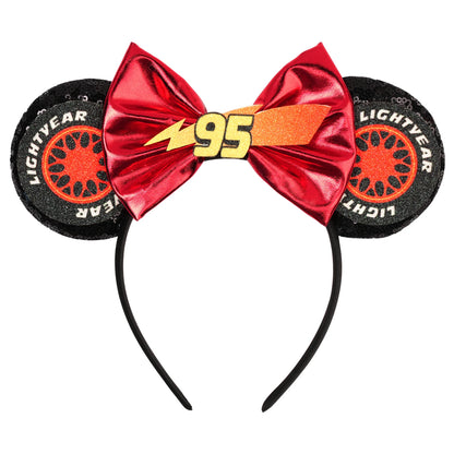 New Christmas Halloween Mouse Ears Headband Cartoon Sequin Bows Headband Birthday Party Princess Cosplay Costume For Women Ad