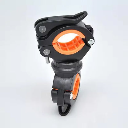 Bicycle Flashlight Holder, Lamp Holder, Night Riding Headlight Holder, Lamp Clip, Mountain Bike Riding Bike Accessories - Bla