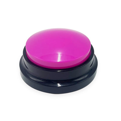 Dog Communication Buttons Voice Recording Button for Pet Training Buzzer Record Playback Funny Gift for Talking Pet - rose re