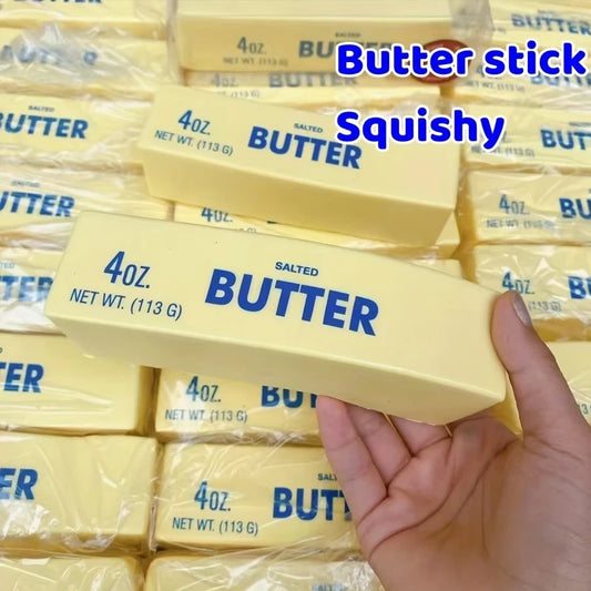 Butter Stick Squishy Toy Slow Rising Squeeze Toy Butter Bar Brick Squishy Fidget Toy Anti Stress Release Hand Relax Gift Toy