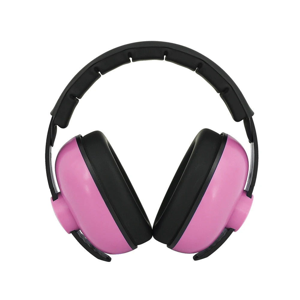 1pc Baby Ear Protection Anti-Noise Earmuffs Headphones for Sleep & Travel Ear Protection with Stretchable Design - PINK