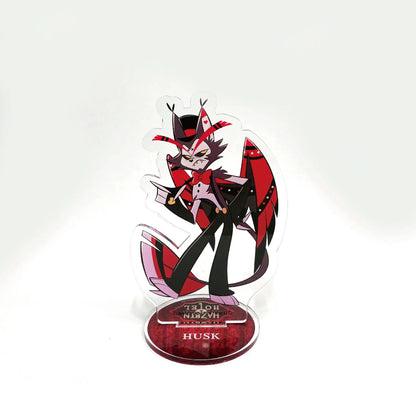 Anime Figurine Hazbin Hotel Acrylic Standee Alastor & Angel Desk Display Figure, Collectible Acrylic Stand, Gift for Fans