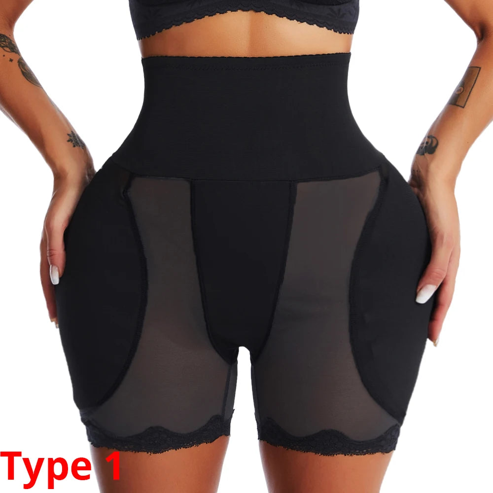 Hip Shapewear Panties Women Butt Lifter Shaper Panties Sexy Body Shaper Push Up Panties Hip Enahncer Shapewear with Pads - bl