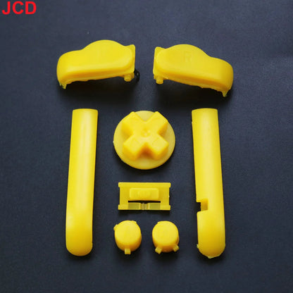 1 Set 17color AB Colorful L R Buttons Keypads For Gameboy Advance Buttons Frame For GBA D Pads Power ON OFF Buttons - yellow