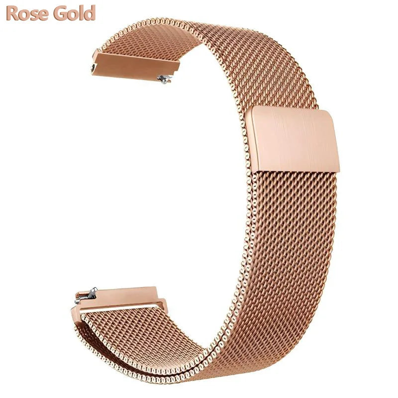 18mm 20mm 22mm Metal Strap For Garmin Vivoactive 3 4 4s 5 6 Band Watch Venu 2 2s 3s SQ Bracelet Venu 4 41mm 45mm Milanese Loo