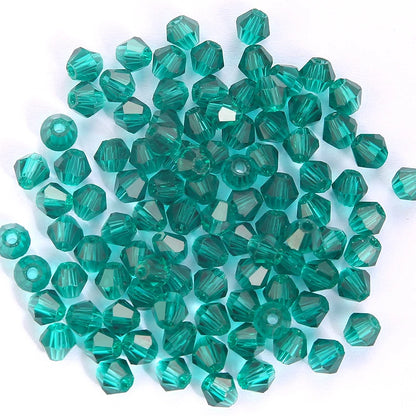 100Pcs 4MM Glass Bicone Shaped Beads Faceted Crystal Beads for Jewelry Making Bracelet Necklace Earrings DIY Beading - 29