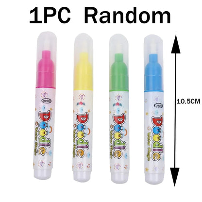 1pc Reusable Water Drawing Book Magic Water Book Mess-Free Magic Painting Pad with Refillable Water Pen Learning Education To