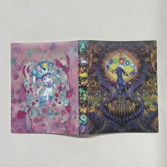 PTCG Prism Evolution Collectible Card Album 4 Compartments Can Hold 240 Collectible Cards Matte Touch Shell Child Birthday Gi