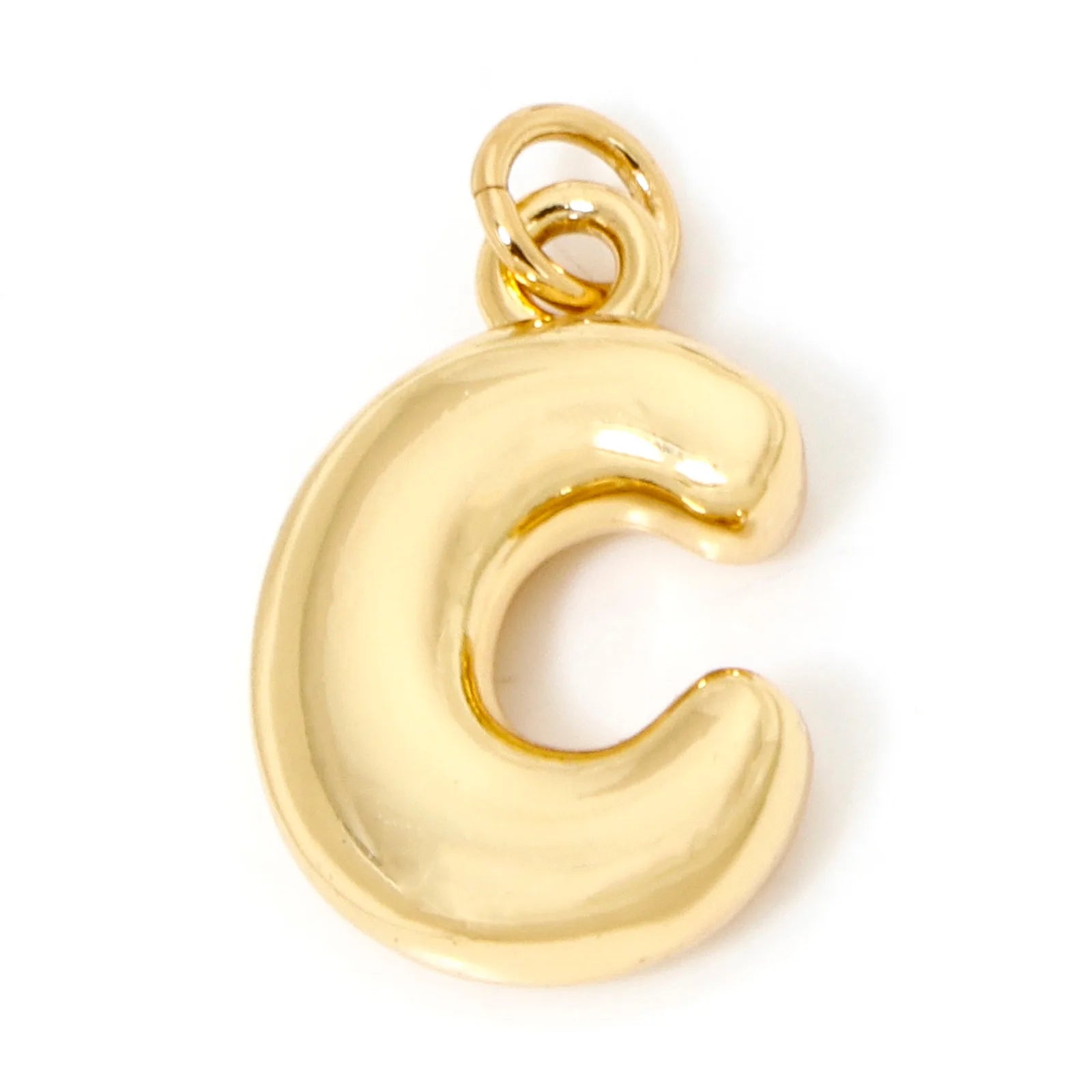 1Pcs English Letter Brass Charms 18K Real Gold Plated Capital Alphabet Initial A-Z Pendant Personalized Jewelry Making Findin