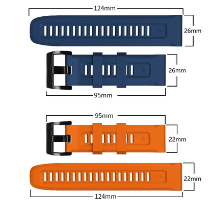 QuickFit 22mm 26mm Strap for Garmin Epix Gen 2 Silicone Band for Garmin Fenix 7 7X 5Plus 6XPro Enduro 2 Bracelet Watchband