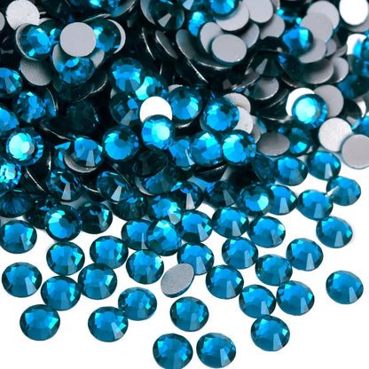 Billow Blue Series Non Hotfix Rhinestones SS6-SS30 Nail Charm Art Flatback Crystals Super Glitter Glass Strass for DIY Craft 