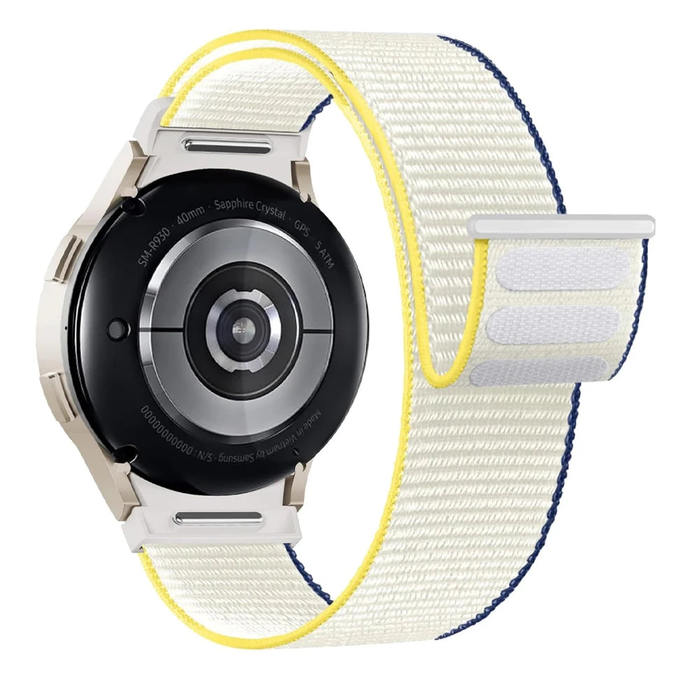 Band For Samsung Galaxy Watch 7/6/4/classic/5 pro 44mm 40mm wrist No Gaps Nylon sport loop correa bracelet Galaxy Watch 7 Str