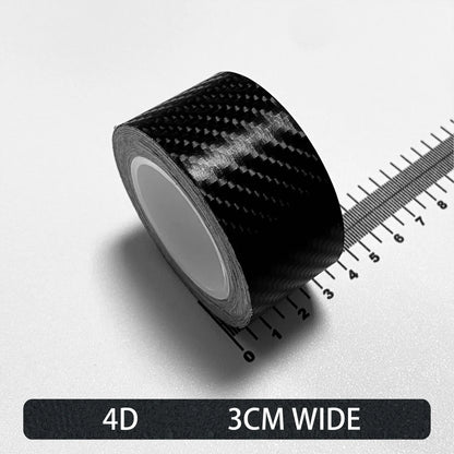 Carbon Fiber Automotive Adhesive Tape Roll Matte Black Protective Car Film Self-Adhesive Film 3D Vinyl Car Film Accessories