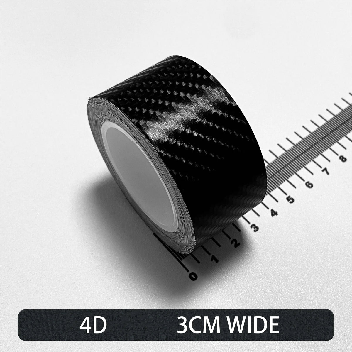 Carbon Fiber Automotive Adhesive Tape Roll Matte Black Protective Car Film Self-Adhesive Film 3D Vinyl Car Film Accessories -