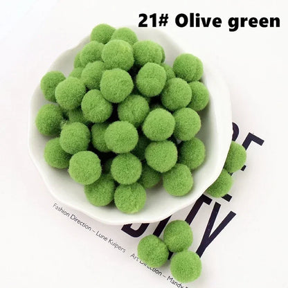 Mini Fluffy Soft Pom Poms Pompoms Ball,Handmade Craft Toys,Wedding Christmas Decor,DIY Sewing Supplies,8mm,10mm,15mm,20mm,30m