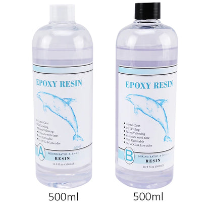 1:1 Clear Epoxy Resin Crystal Clear Art Resin Epoxy 2 Part Epoxy Casting Resin Kit with Measuring Cups, Stick, Silicone Glove