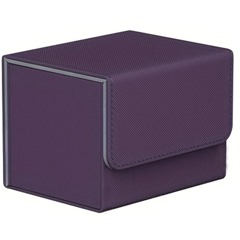 100+Trading Card Deck Box Storage Holder Organizer Cards Case for Card Collectible Game Card Cases Protectors Container - pur